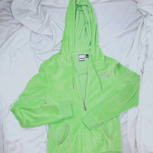 Women Fila Zip Up Sweatshirt